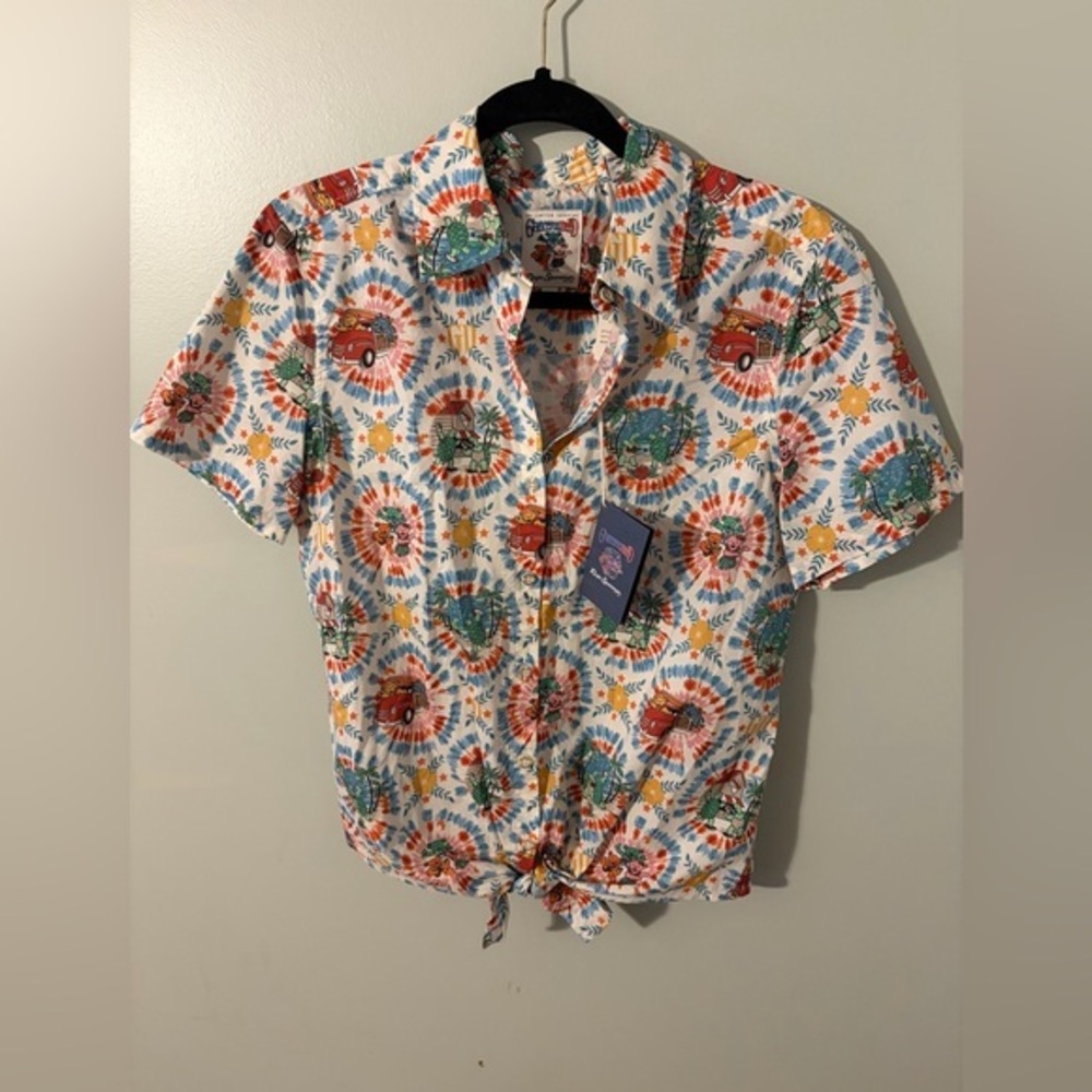🆕 nwt reyn spooner Grateful Dead Hawaiian print tie top bears terrapins